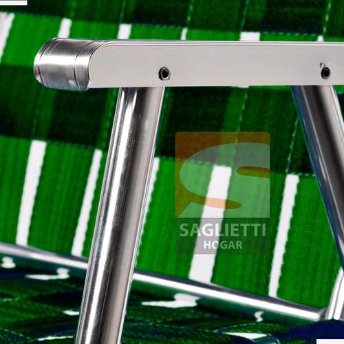Imagen 6 de 9 de Sillon Aluminio Ancho Xxl Super Reforzado 160 Kg Alumel