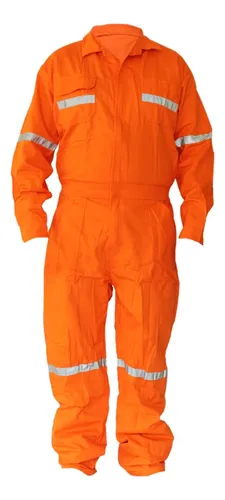 Overol naranja con reflejante sales