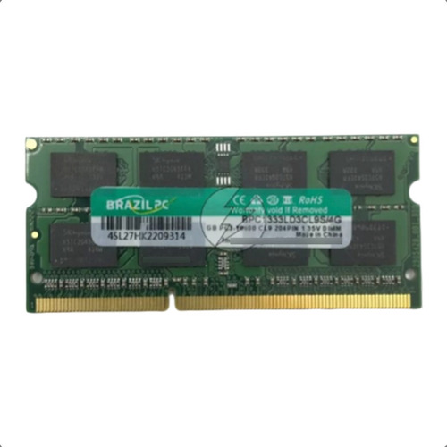 Memória 4gb Notebook Ddr3l 1333 Low Voltage 1.35v Oem