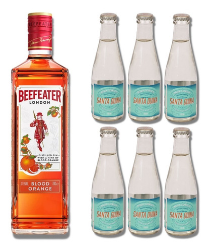 Gin Beefeater Orange + 6 Santa Quina 200cc. Quirino Bebidas