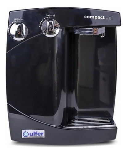 Purificador De Água Compact Gel Ulfer Agua Gelada E Natural Cor Preto 220V