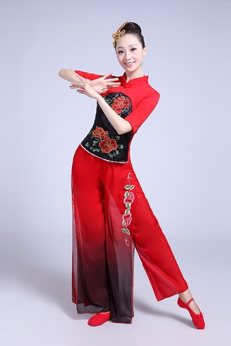 Disfraz De Baile Antiguo Hanfu Yangge Performance .
