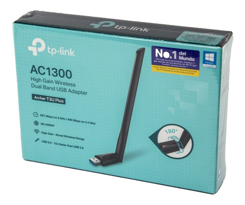 Adaptador Usb Tp-link Archer T3u Plus Wifi Dual Ac1300 Htec