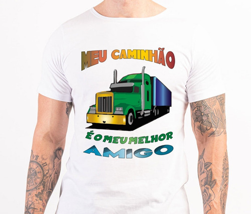 Imagem 3 de 6 de Camiseta Para Caminhoneiro - Melhor Amigo Caminhão