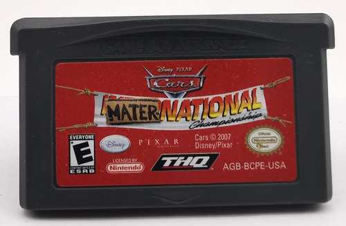 Cars Mater-national Championship Gba Nintendo * R G Gallery