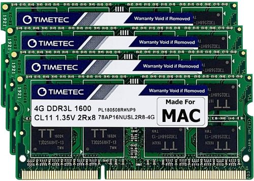 Memoria Ram Ddr3l 4gb 1600mhz  Para Laptop Y Mac