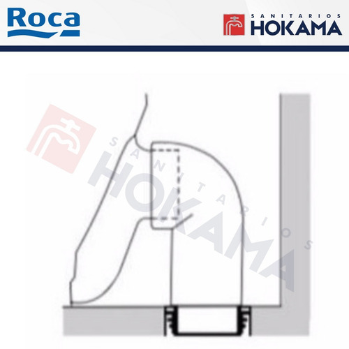 Imagen 2 de 10 de Kit Codo Inodoro Suspendido Colgar Roca Junta Conexion Pared