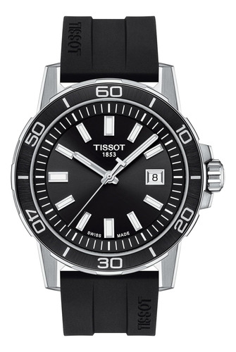 Tissot Mens Supersport Gent 316l Caja De Acero Inoxidable Re