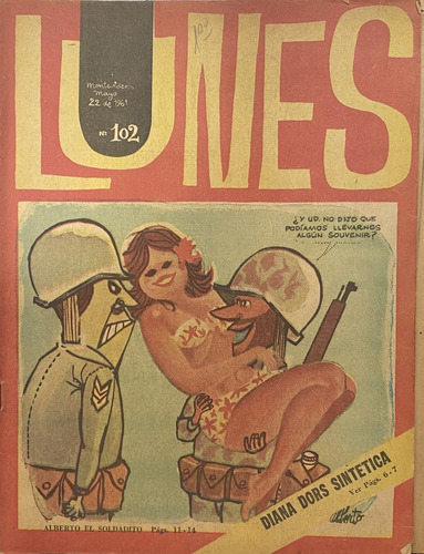 Lunes Nº 102 Revista Humor Uruguayo Mayo 1961, Ej2