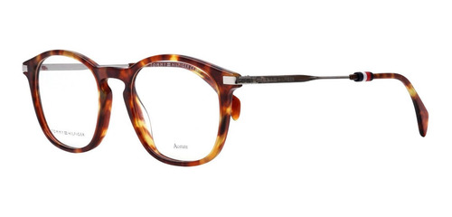 Lente Óptico Tommy Hilfiger Th1584 Square Telegraph Tortoise