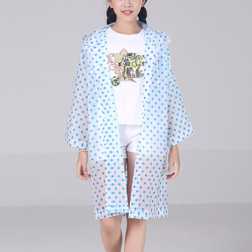 Poncho De Lluvia Eva De Moda Impermeable Reutilizable Transp