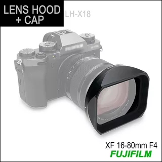 A64 Lenshood Cap Lh-x18 For Lens Fujifilm Xf 16-80mm Parasol