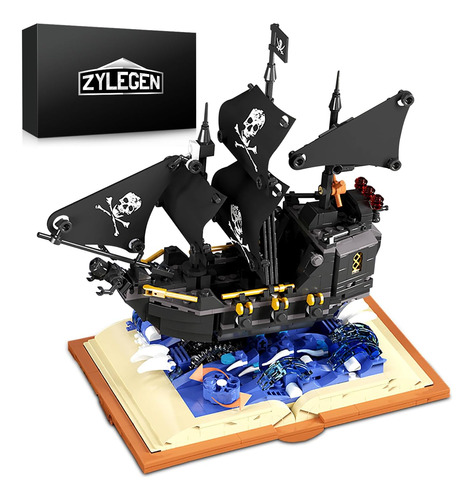 Set De Juguetes Para Construir Barcos Piratas Zylegen, Negro