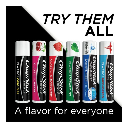 Bálsamo Labial Chapstick Fresa - Packx3