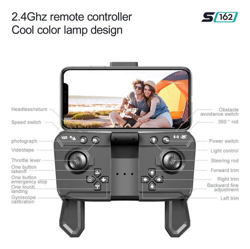 Drone Mini Espia Con Cámara Fpv Video En Tiempo Real Wifi