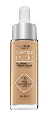 Base De Maquillaje En Sérum L'oréal Paris True Match Nude Con Color 30 Ml Tono 4-5 Medium - 30ml