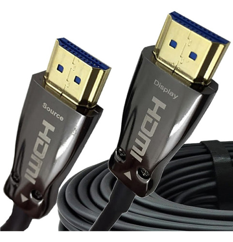 Cabo Hdmi 2.0 Hdr 4k Fibra Óptica 18gbps 60 Metros