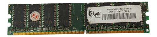 Memoria Pc Usada Avant Avm6464u39c5333k5spa 512mb (Usado)