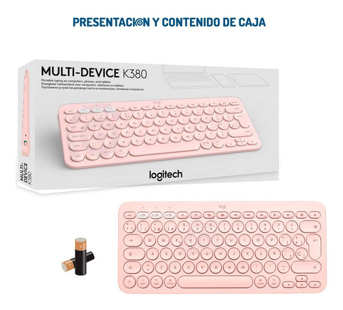 Imagen 6 de 6 de Teclado Bluetooth Logitech K380 Español Para iPad Tablet Mac
