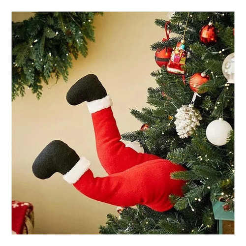 L Decoración Navideña De Patas De Elfo De Santa Claus 2024 .