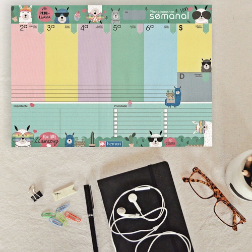 Imagem 4 de 10 de Planner De Mesa Semanal Permanente A4