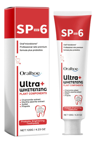 Sp-6 Probiotics Pasta Blanqueadora Dientes Aliento Fresco