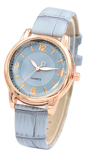 Reloj De Cuarzo Para Mujer De Cristal Azul De Alta Gama Life