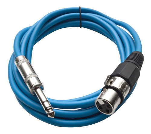 Cable De Conexion Audio Xlr H A Trs 1/4  Azul | Satrxl-f10