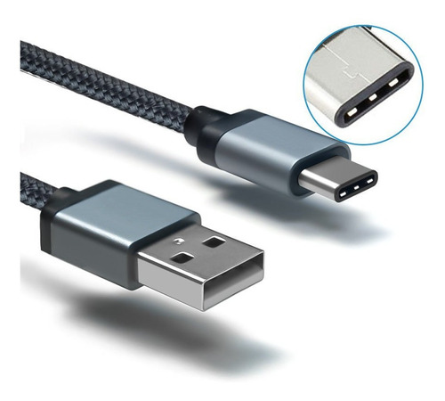 Cable Usb C Tipo C De 1 Mt Metro Datos Usb 2.0 - Usbc ®