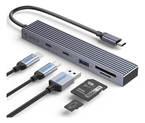 Hub Usb C 3.2, Orico 4 Puertos Usb 3.2 Gen 2 Adaptador Usb C