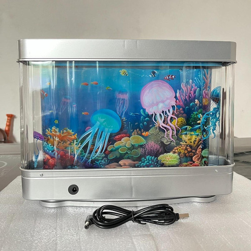 . Luz Led Nocturna For Acuario Falso, Pecera Artificial,