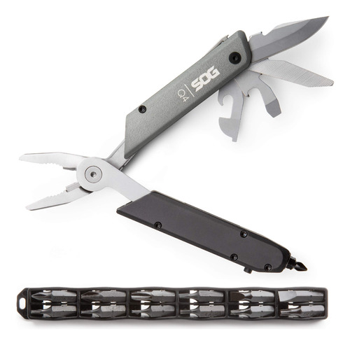 Sog Multitool Con Hex Driver Set - Baton Q4 Edc Multi Tool K