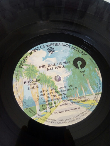 Imagem 6 de 6 de Lp Deep Purple Come Taste Band Bolin Japones 1975 Original