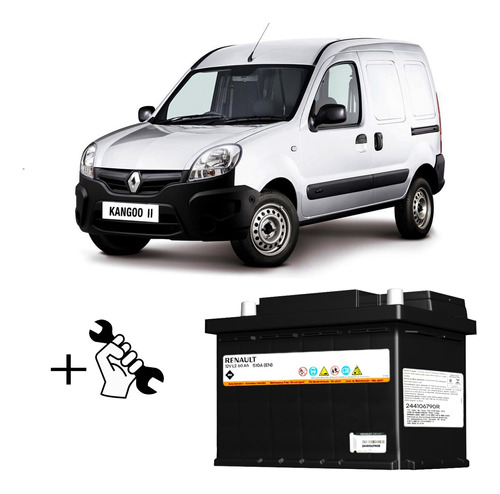 Bateria 60 Amp 12v Renault Kangoo Con Instalacion