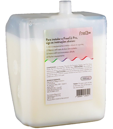 Imagem 2 de 3 de Bloqueador De Odor Sanitário Freecô 500ml Original Refil