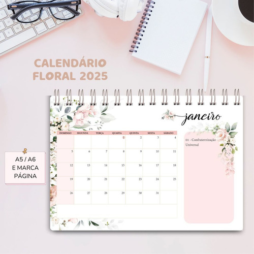 Arquivo Digital Calendário De Mesa 2025