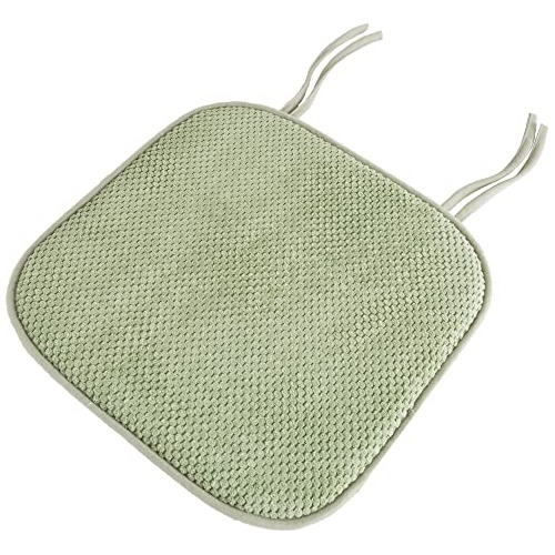 Memory Foam Chair Cushion, 15.5 In X 15.5 In, Green 2 C...