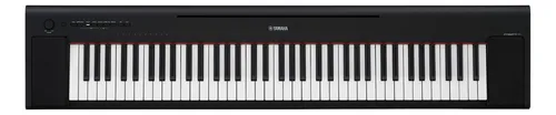 Piano digital Piaggero Black Np 35b 76 teclas Fuente C Yamaha 100-240V