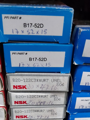 Rodamientos Para Alternador  17x52x15...20x47x16...15x52x16