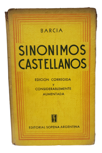 Sinónimos Castellanos - Roque Barcia