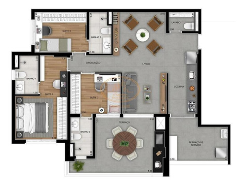 Apartamento Com 3 Dormitório(s) Localizado(a) No Bairro Tatuapé Em São Paulo / São Paulo - 7089:912736