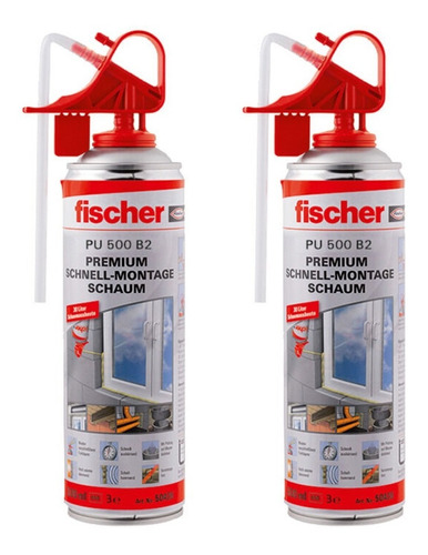 Espuma Poliuretano Expandido Aerosol Fischer 500 Ml X 2 Unid