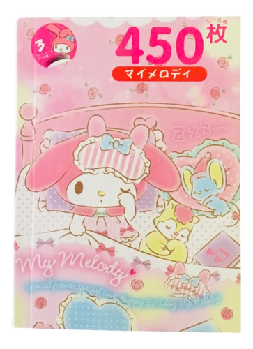 Libro Importado 450 Stickers My Melody By Hello Kitty