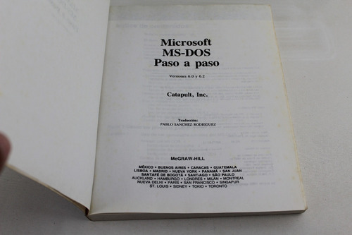 L3832 Microsoft Ms Dos -- Paso A Paso Curso Oficial De Micro (Usado)