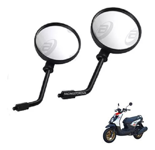 Espejos Redondos Negros Yamaha Bws125 Alta Calidad