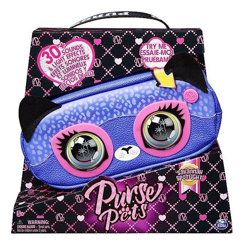 Purse Pets Riñonera Mascota Interactiva Leopardo Int 26708