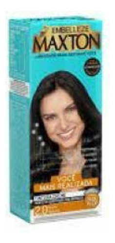 Tintura Creme Embelleze Maxton 2.0 Preto Natural 2.0 Preto Natural