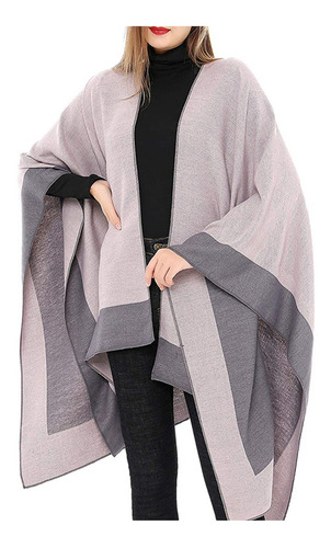 Abrigo Mujer Pashmina Chal Wrap Cape Sweater Knitting Ca 601