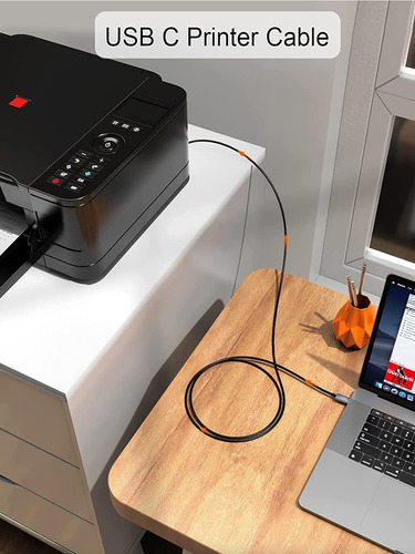 Cable De Impresora Usb B A Usb C De 10 Pies, Creacion De ...