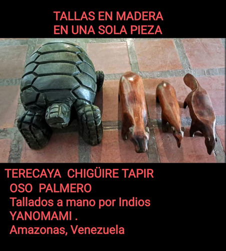 Tallas Artesanales De Madera. Fauna Venezolana 